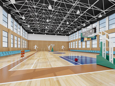 现代篮球馆 体育馆3d模型 现代篮球馆 体育馆