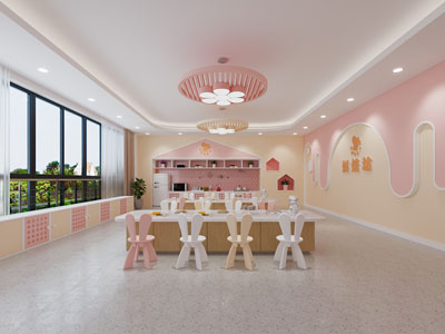 现代儿童烘焙厨房