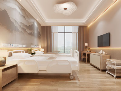 新中式医院病房3d模型 新中式医院病房