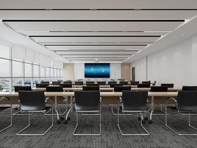 现代培训教室3d模型 现代培训教室