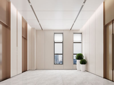 现代电梯间3d模型 现代电梯间