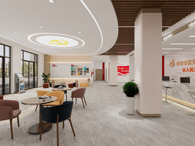 现代社区党建办事大厅3d模型 现代社区党建办事大厅