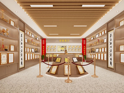 现代荣誉展厅展览3d模型 现代荣誉展厅展览