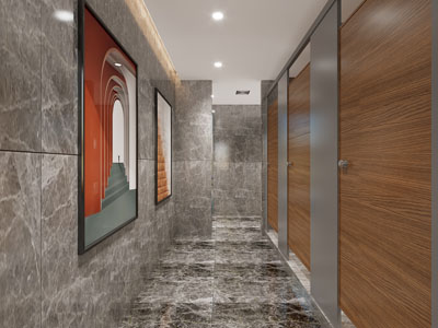 现代公共卫生间 洗手间3d模型 现代公共卫生间 洗手间