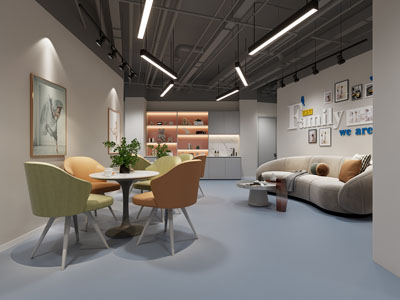 工业风loft心理咨询室3d模型 工业风loft心理咨询室