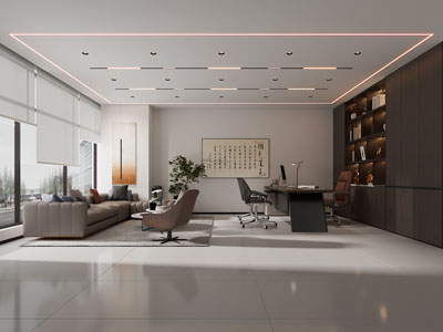 现代董事长 总经理办公室3d模型 现代董事长 总经理办公室