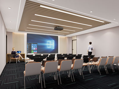 现代会议室 报告厅3d模型 现代会议室 报告厅