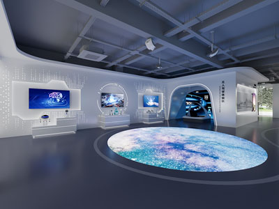 现代科技展厅展览3d模型 现代科技展厅展览