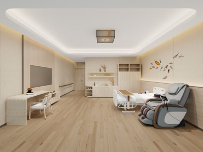 新中式医院病房3d模型 新中式医院病房