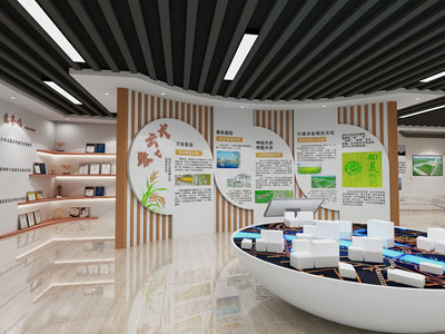 现代农业展厅展览3d模型 现代农业展厅展览