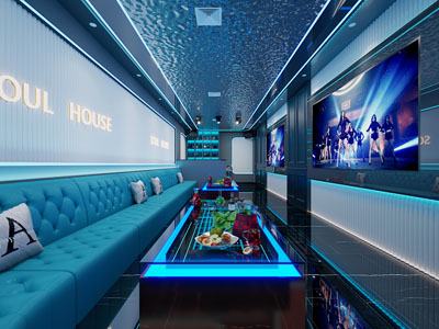 现代KTV包房3d模型 现代KTV包房