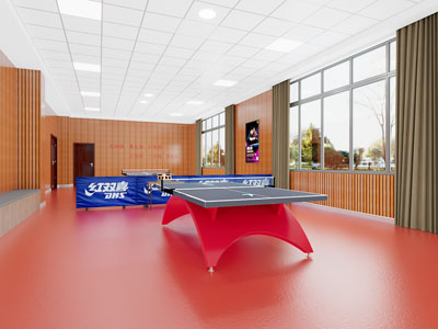 现代乒乓球室 体育馆3d模型 现代乒乓球室 体育馆