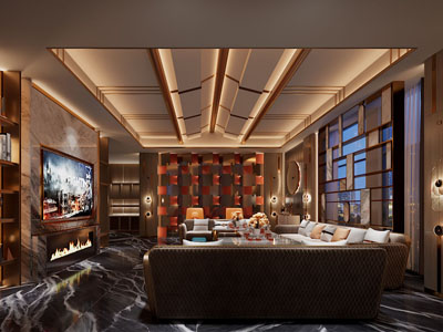 现代KTV包房3d模型 现代KTV包房