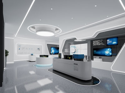 现代展厅展览3d模型 现代展厅展览