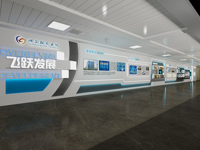 现代航天医院展厅展览3d模型 现代航天医院展厅展览