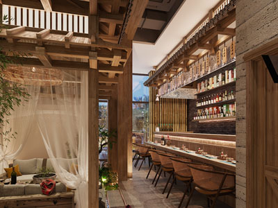 日式精致居酒屋 饭店餐馆3d模型 日式精致居酒屋 饭店餐馆