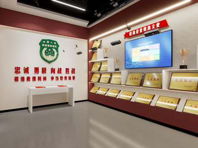 现代党建荣誉展厅展览3d模型 现代党建荣誉展厅展览