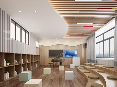 现代音乐教室3d模型 现代音乐教室