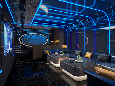 现代KTV包房3d模型 现代KTV包房