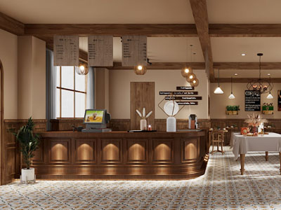 美式中古风饭店餐馆