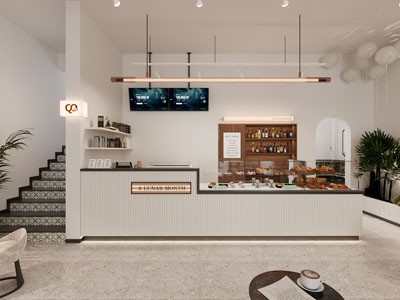 现代面包 甜品店