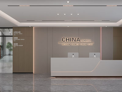 现代公司大堂前台接待