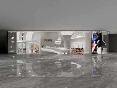 现代美容美发店大堂前台接待