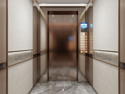 现代电梯间