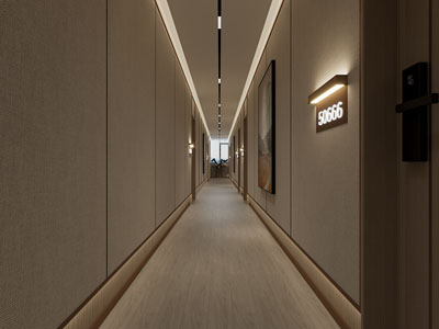 新中式酒店过道