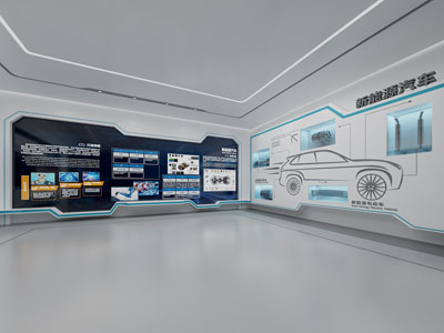 现代新能源车产品介绍展厅展览