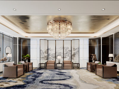 新中式贵宾室 接待厅