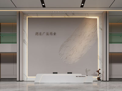 现代公司大堂前台接待