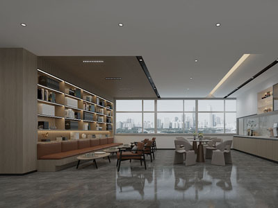 现代公司茶水间 休闲区