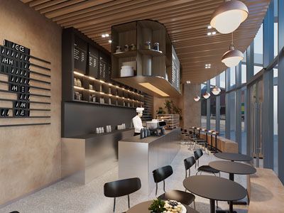 现代咖啡店 咖啡厅