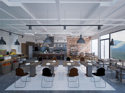 工业风loft咖啡馆 咖啡厅