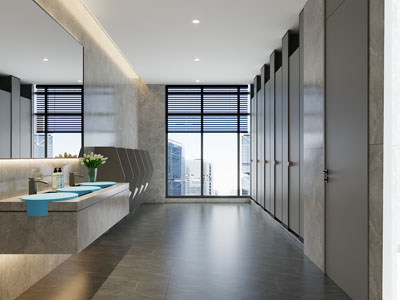 现代公共卫生间 洗手间