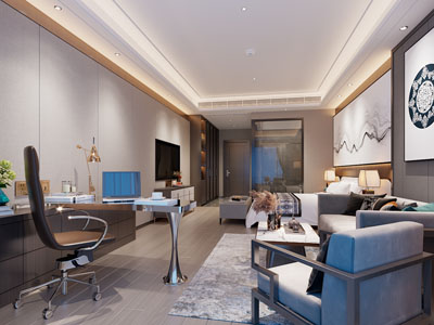 新中式酒店客房