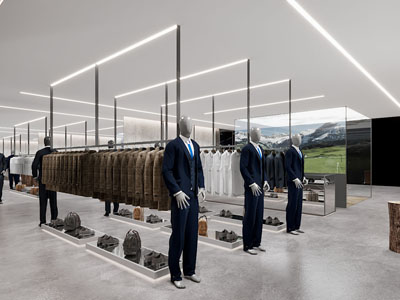 现代男装专卖店