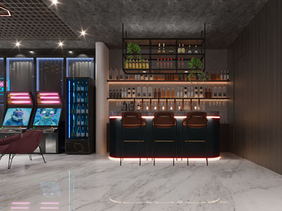 工业风loft酒吧 电玩 轰趴馆