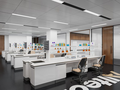 现代实验室3d模型 现代实验室