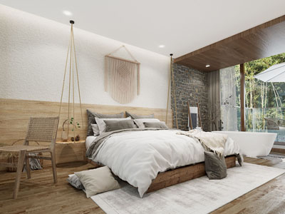 侘寂风民宿客房