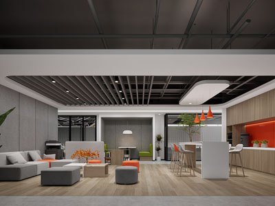 现代公司茶水间 休闲区