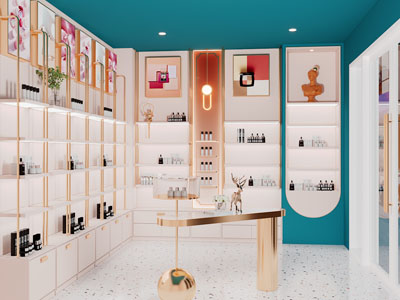 现代轻奢化妆品专卖店