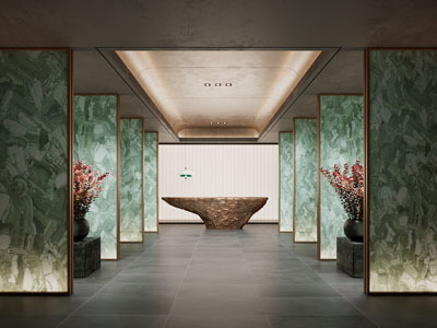 新中式酒店过道