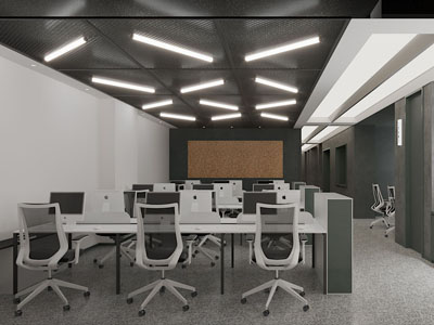 现代公共办公区