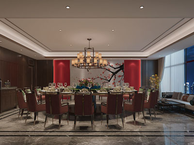 新中式酒店包厢包间