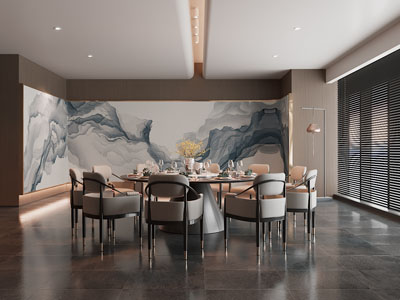 新中式酒店包厢包间