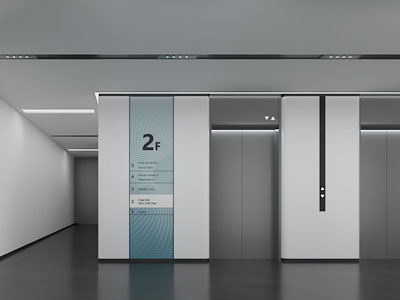 现代电梯间
