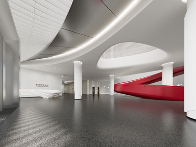 现代大堂前台接待