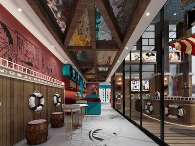 工业风loft咖啡厅 咖啡馆